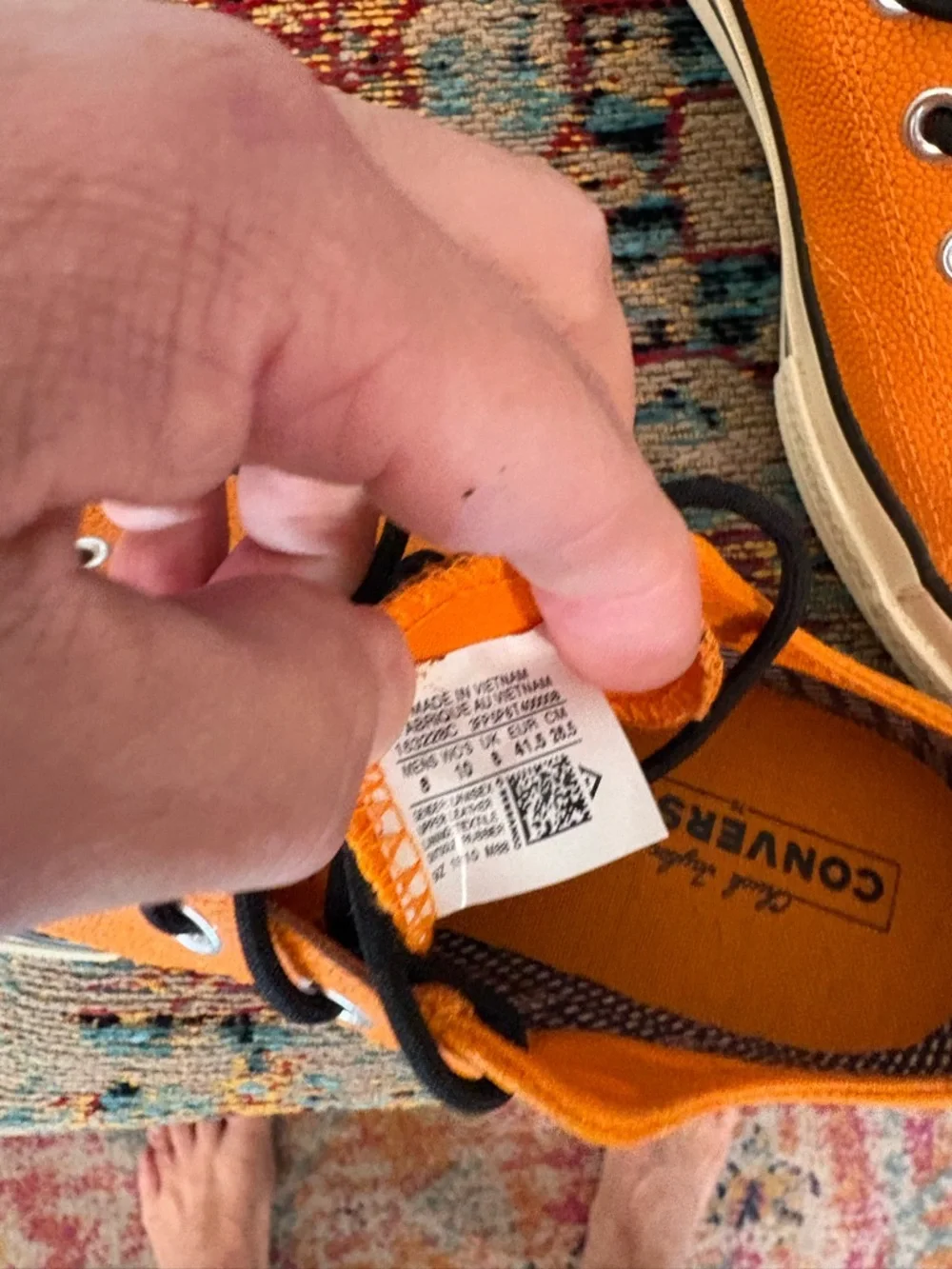 Converse Orange Low-Top Sneakers - Picture 4 of 5